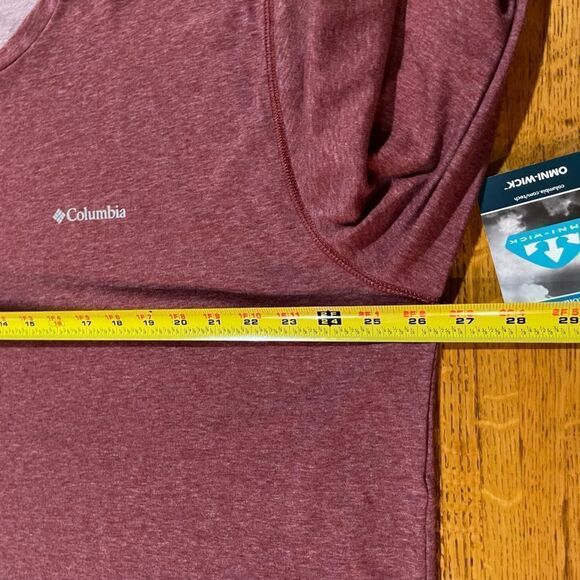 Columbia Long Sleeve Omni-Wick Mens Crew Top Burgandy 2X NWT - Picture 6 of 11